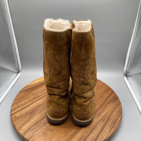 UGG Abree II Tall Boots Womens Size 10 Brown Suede Soft Casual Comfort Winter - Picture 4 of 8